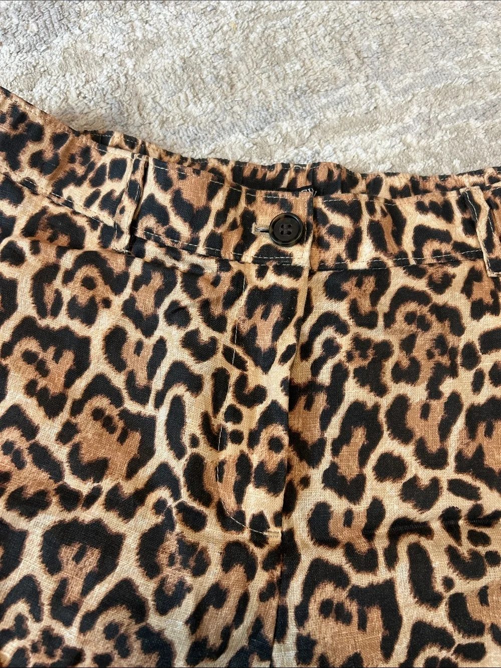 j crew leopard shorts